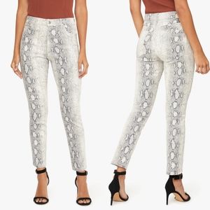 JOE'S JEANS The Luna High Rise Cigarette Jeans In Pristine Snake Print 26.